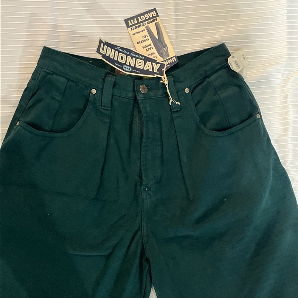 Vintage 80’s, 90’s Unionbay Dark Green Baggy Fit Pants